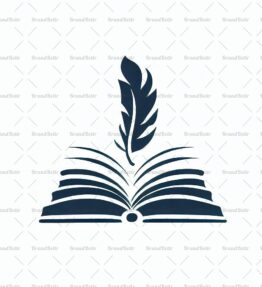 Offenes Buch und Feder
